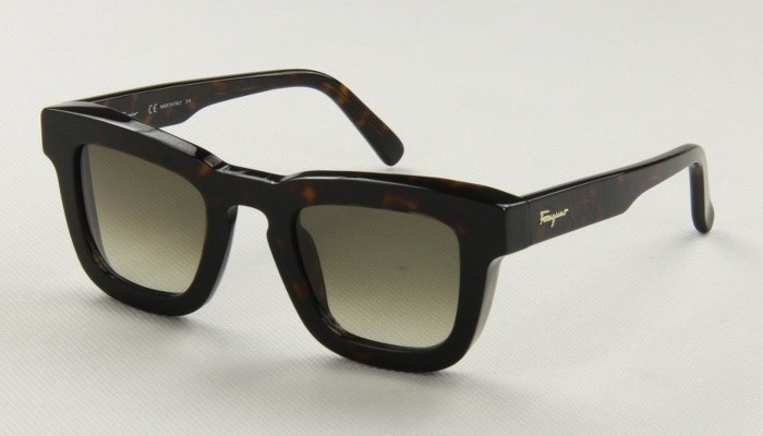 Akcesoria Okulary przeciwsłoneczne Kwadratowe okulary przeciwsłoneczne Salvatore ferragamo Kwadratowe okulary przeciws\u0142oneczne niebieski 